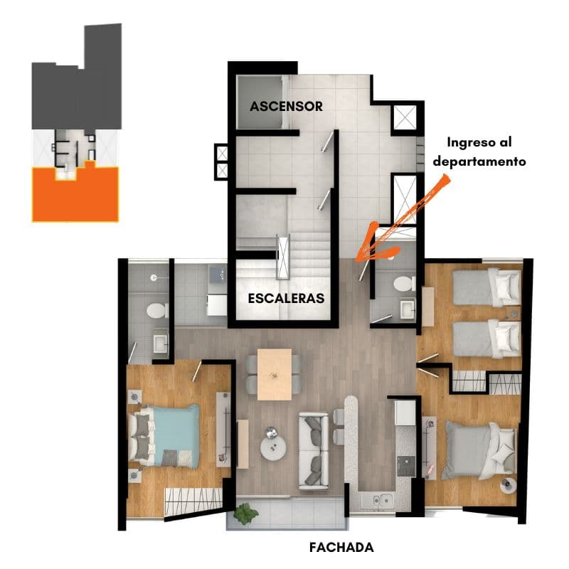 TIPO A BALCON - Imagen 2